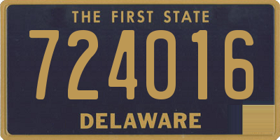 DE license plate 724016