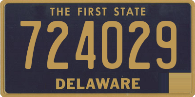 DE license plate 724029