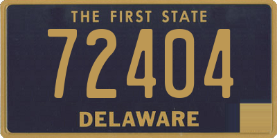 DE license plate 72404