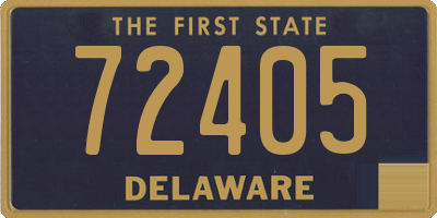 DE license plate 72405