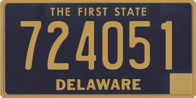 DE license plate 724051