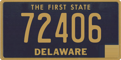 DE license plate 72406