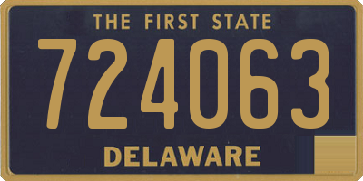 DE license plate 724063