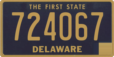 DE license plate 724067