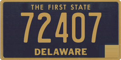 DE license plate 72407
