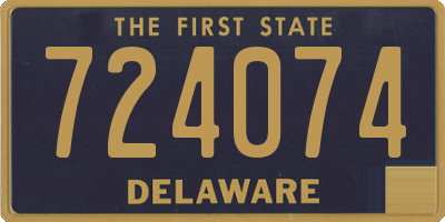 DE license plate 724074