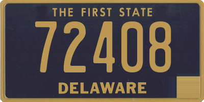 DE license plate 72408