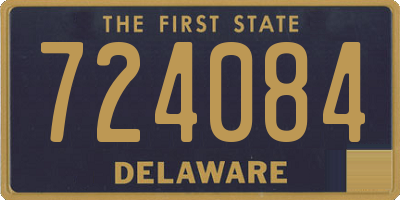 DE license plate 724084