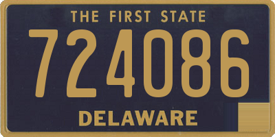 DE license plate 724086