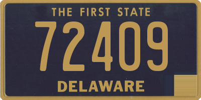 DE license plate 72409