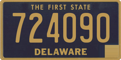 DE license plate 724090