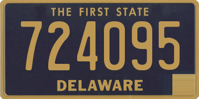 DE license plate 724095