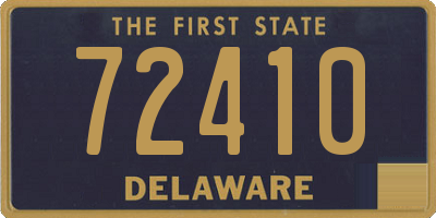 DE license plate 72410