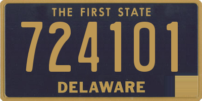DE license plate 724101