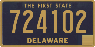 DE license plate 724102