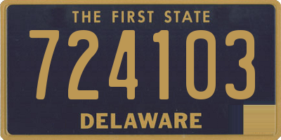 DE license plate 724103