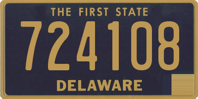 DE license plate 724108