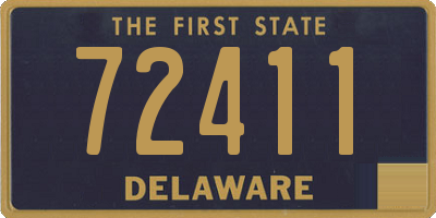 DE license plate 72411