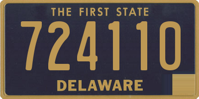 DE license plate 724110
