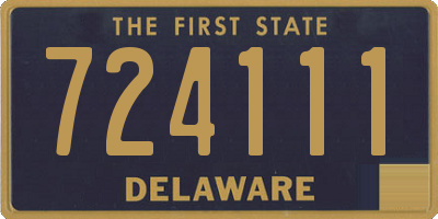 DE license plate 724111