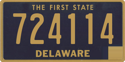 DE license plate 724114