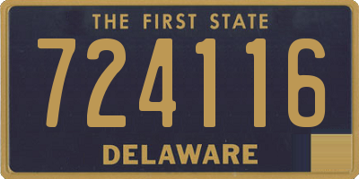 DE license plate 724116