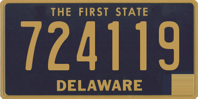 DE license plate 724119