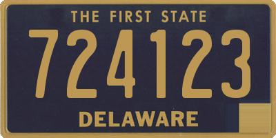 DE license plate 724123