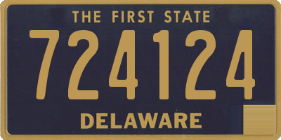 DE license plate 724124