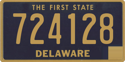 DE license plate 724128