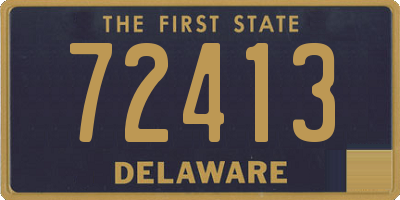 DE license plate 72413