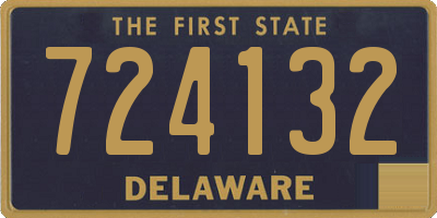 DE license plate 724132
