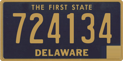 DE license plate 724134