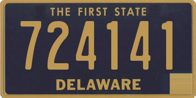 DE license plate 724141