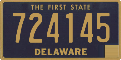 DE license plate 724145