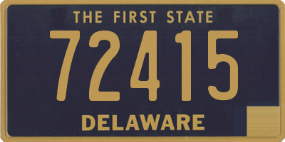 DE license plate 72415