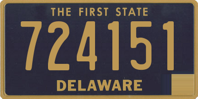 DE license plate 724151
