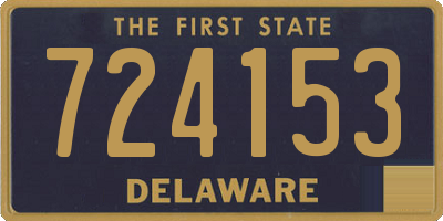 DE license plate 724153