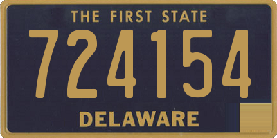 DE license plate 724154