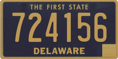 DE license plate 724156