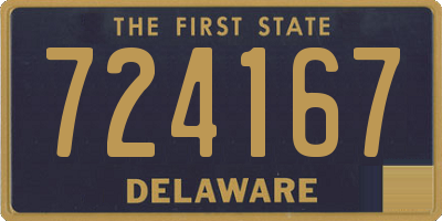 DE license plate 724167