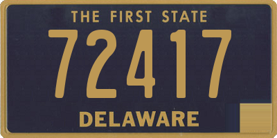 DE license plate 72417