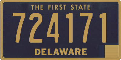 DE license plate 724171
