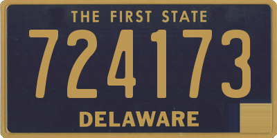 DE license plate 724173