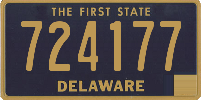 DE license plate 724177