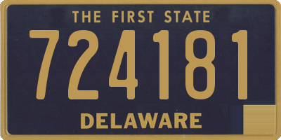 DE license plate 724181