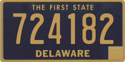 DE license plate 724182