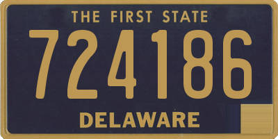 DE license plate 724186