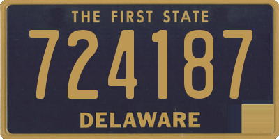 DE license plate 724187