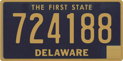 DE license plate 724188